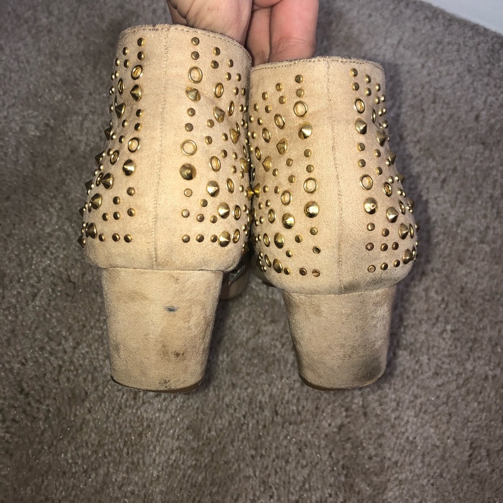 Tan Rhinestone Booties - Picture 7 of 7
